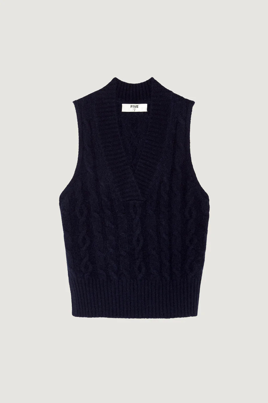 Pull Sans Manche Torsade - Image 7